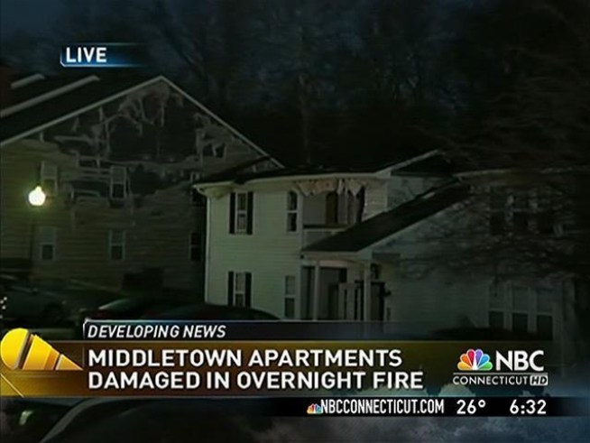 Dozens of Middletown residents are out of their homes but safe.