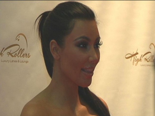 Reality star Kim Kardasian walked the red carpet at the grand opening of 'Highrollers Luxury Lanes and Lounge' the newest nightlife attraction at Foxwoods Resort and Casino.