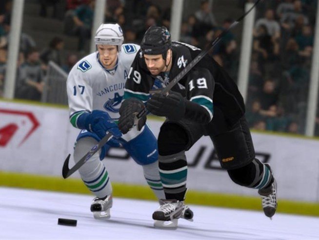 Before the puck drops on the NHL regular season, two hockey video games square off in a shootout.