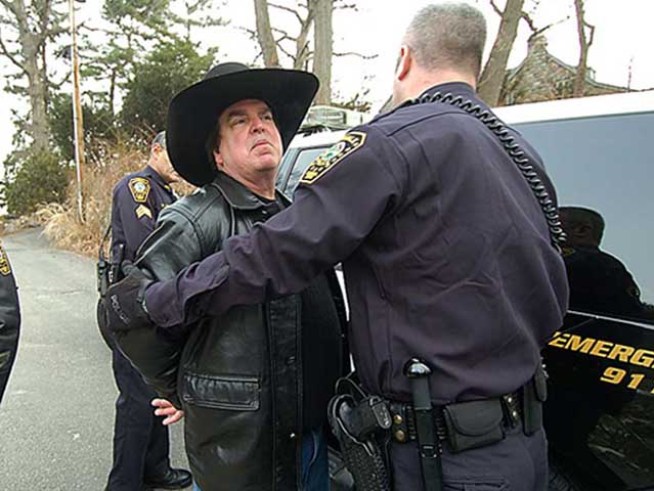 Police Take Rowayton Cowboy Into Custody