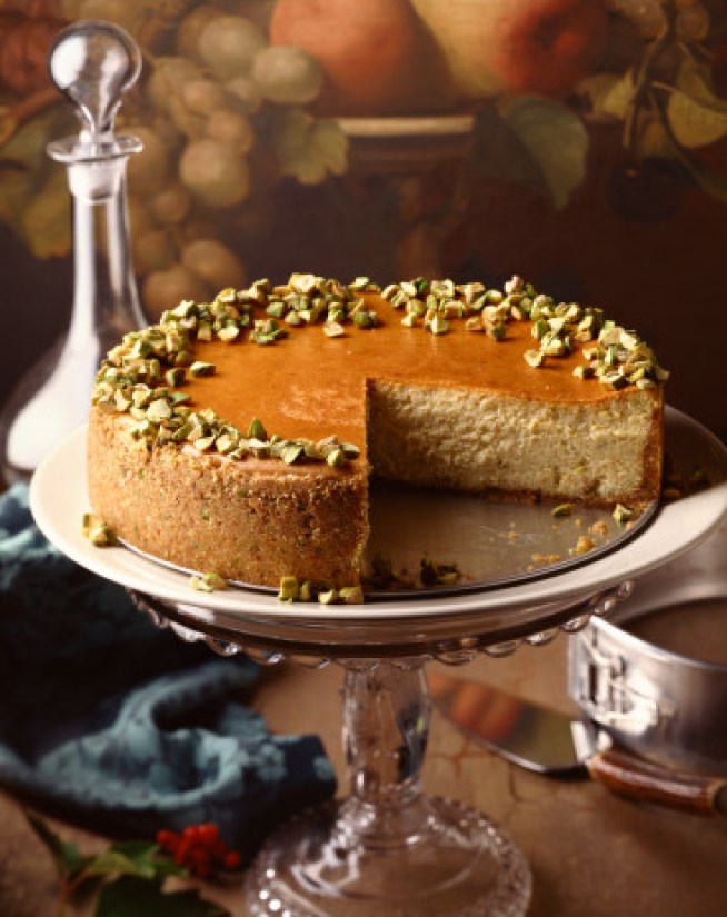 Pumpkin Cheesecake with Ginger Crust