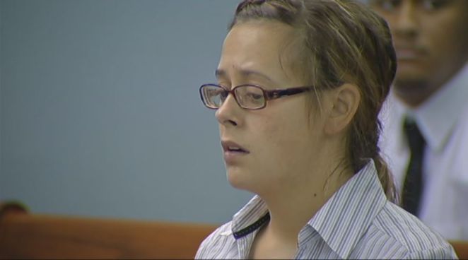 Amanda Conway sobbed uncontrollably as a judge sentenced her to 13 months in prison for a drunk driving crash that killed her friend.  Conway s family members challenged reporters after the court appearance Tuesday.
