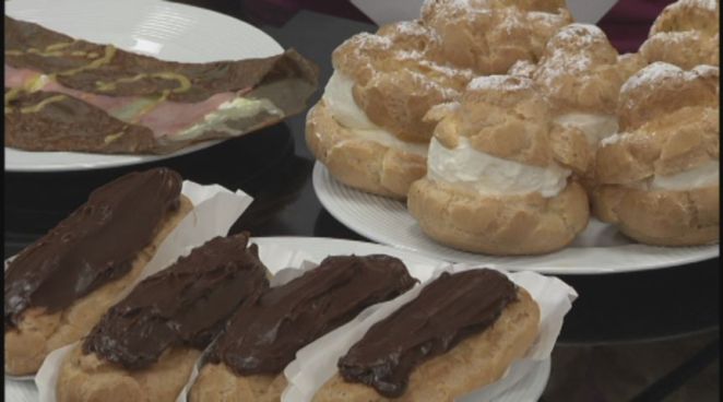 Kerri-Lee Mayland got a look at some of the decadent foods that will be available at the Big E this month.