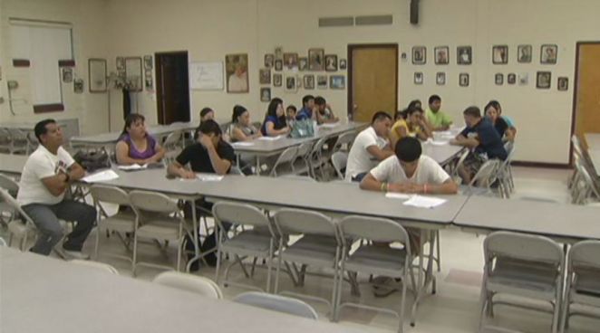 East Haven residents gathered at the Senior Center for a meeting on the new changes in deportation regulations.  Many wanted to understand how they would be affected and what benefits they may now have.  Most were excited about the new opportunities for them to become more of the community.
