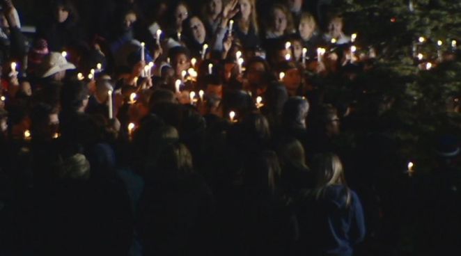 Hundreds of students, family members and fiends gathered at Manchester High School to remember Malvrick Donkor, 14, who drowned in the pool at the school.