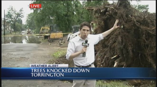 Jeff Saperstone with a look at the damage caused by Friday afternoon s storms in Torrington.