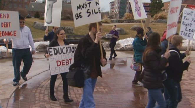 On the Central Connecticut State University campus, students voiced concerns about a proposed 5 percent increase to tuition and fees.