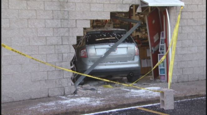 NBC Connecticut was first on the scene after a SUV crashes into a BJ's Wholesale Club in Waterbury.