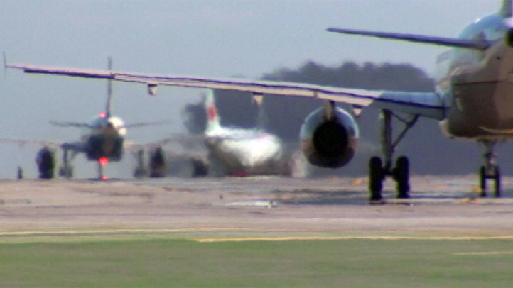 Plane Skids Off Runway at Sikorsky Memorial Airport