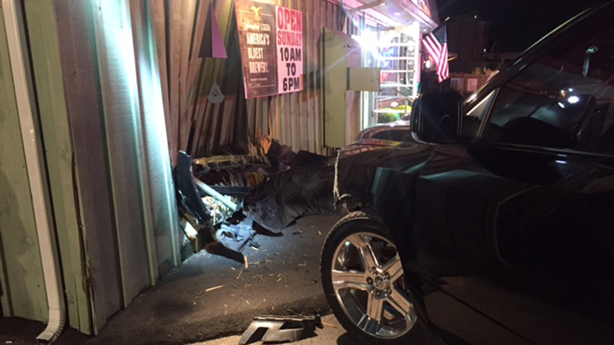 Truck Crashes Into Branford Liquor Store
