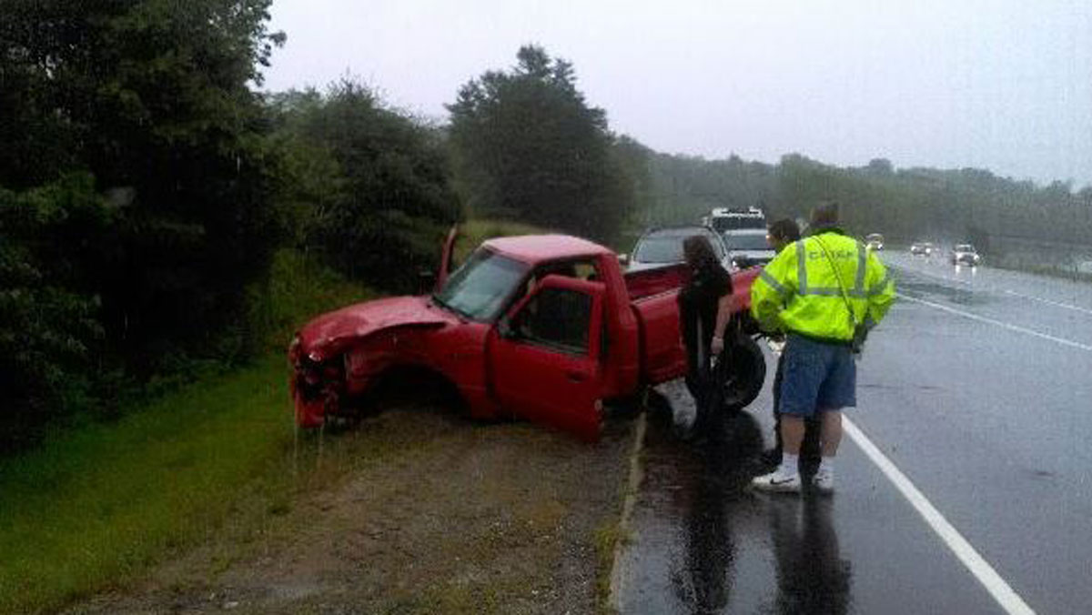 2 People Hospitalized Following Colchester Tractor Trailer Crash