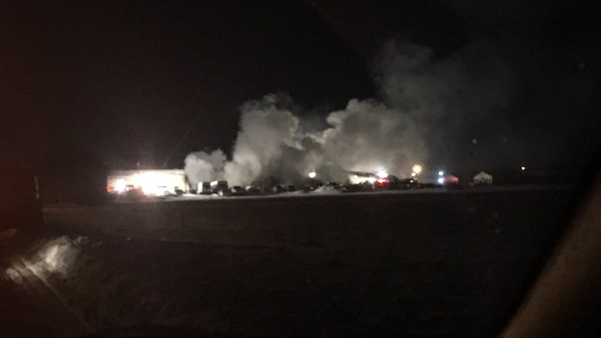 Fire Damages Commercial Building in East Windsor