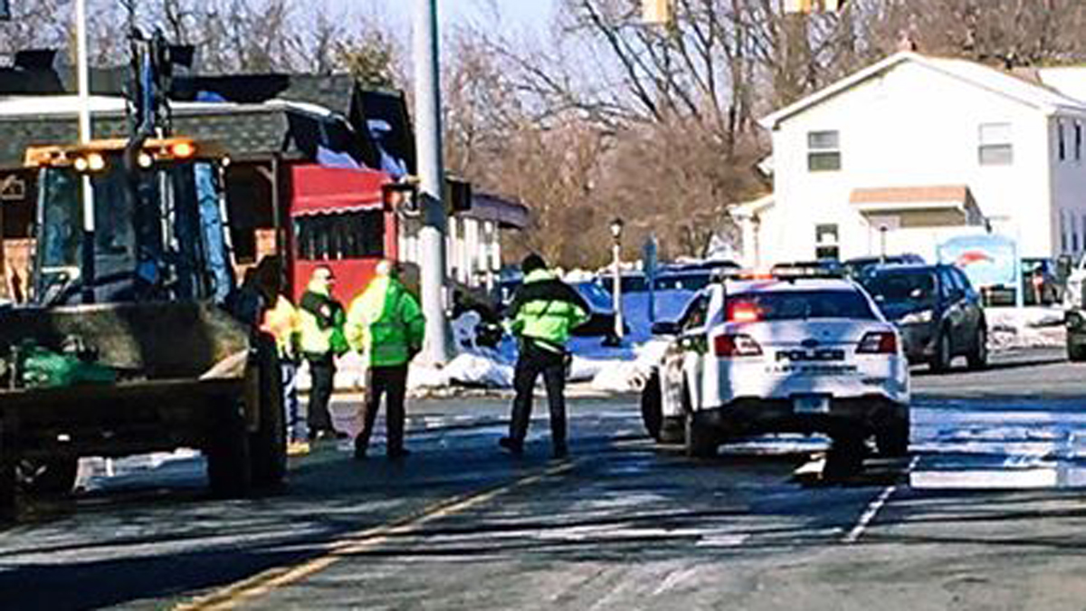 Water Main Break on Bridge Street in East Windsor