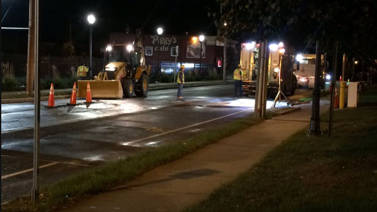 Water Restored, Road Remains Closed in Hartford