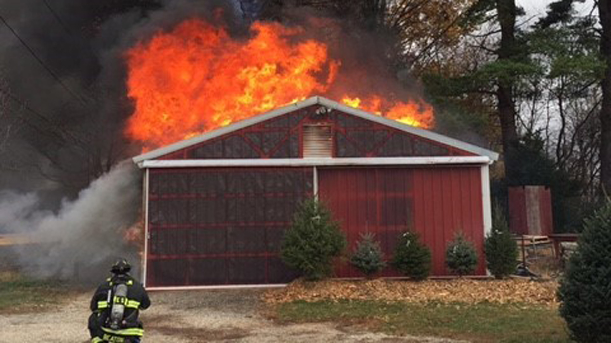 Hamden Barn Destroyed by Fire
