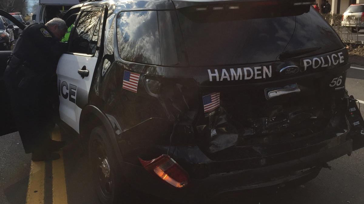 Hamden Police Officer Rear-Ended by Distracted Driver: PD