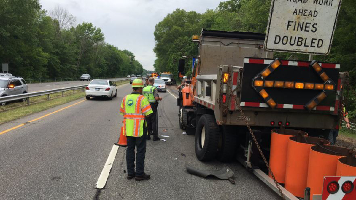 DOT Worker Struck on Wilbur Cross Parkway in North Haven