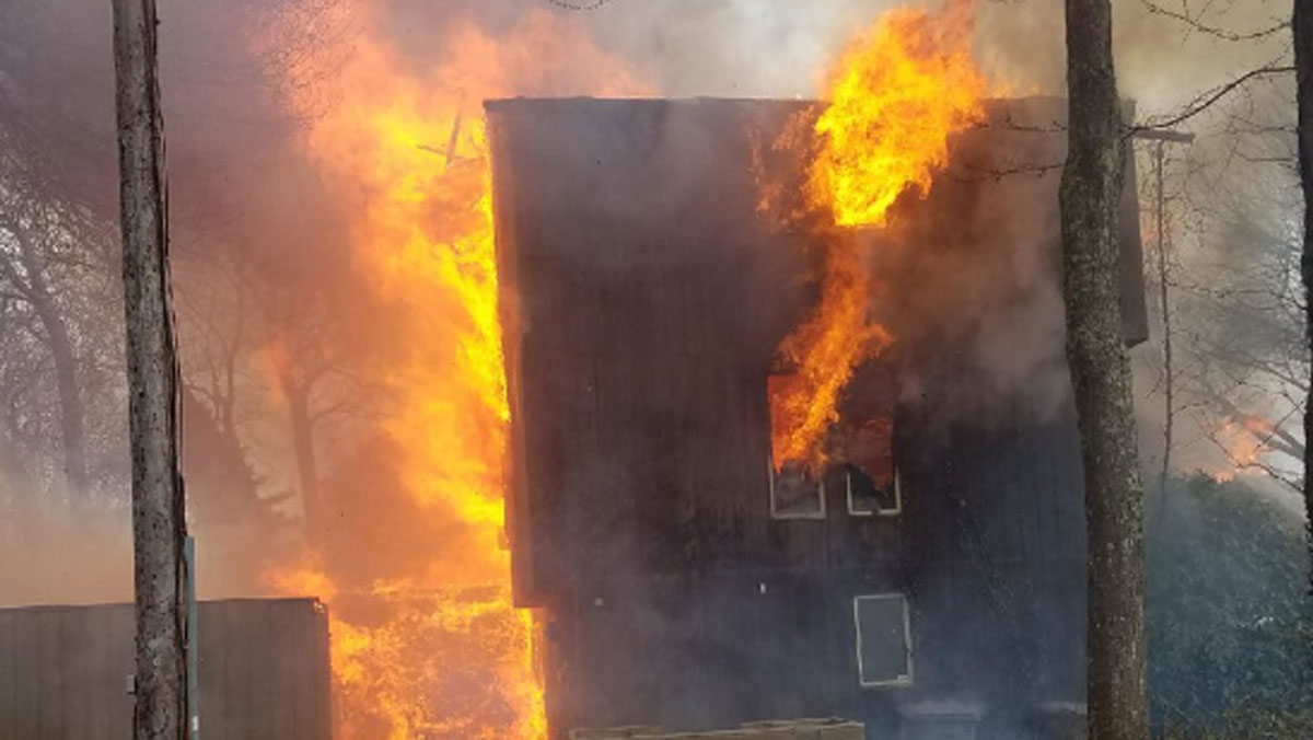 Crews Battle Fire at Contemporary Niantic Home