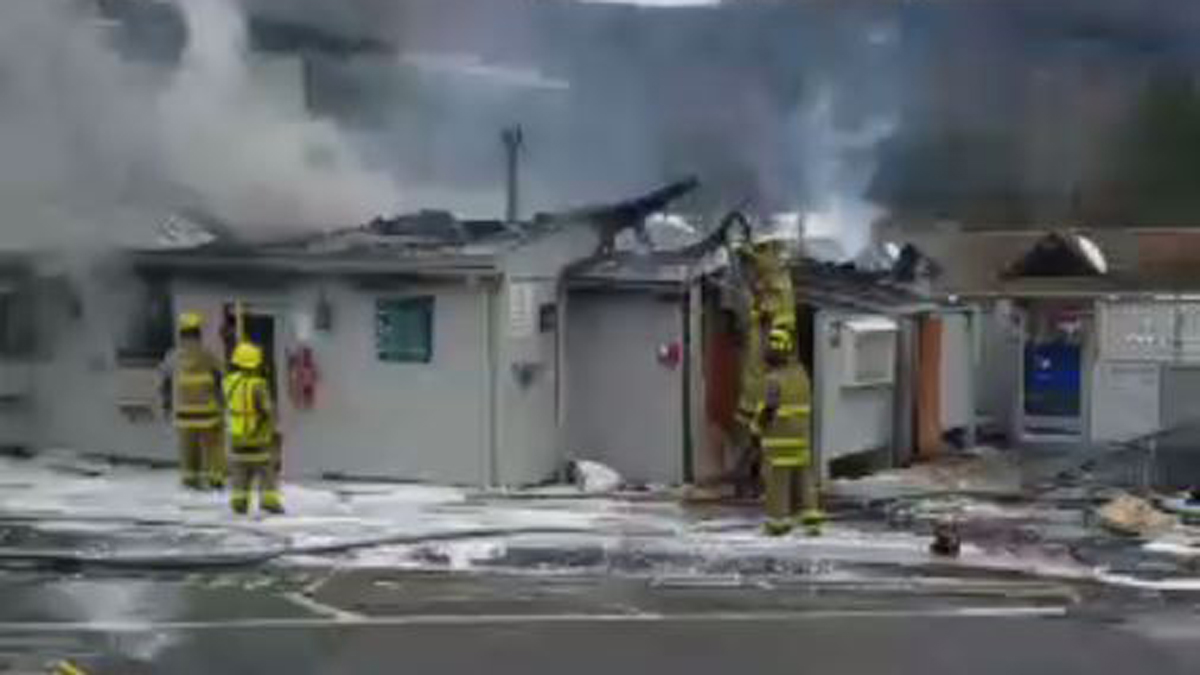 Fire Damages Office Building at East Canaan Campground