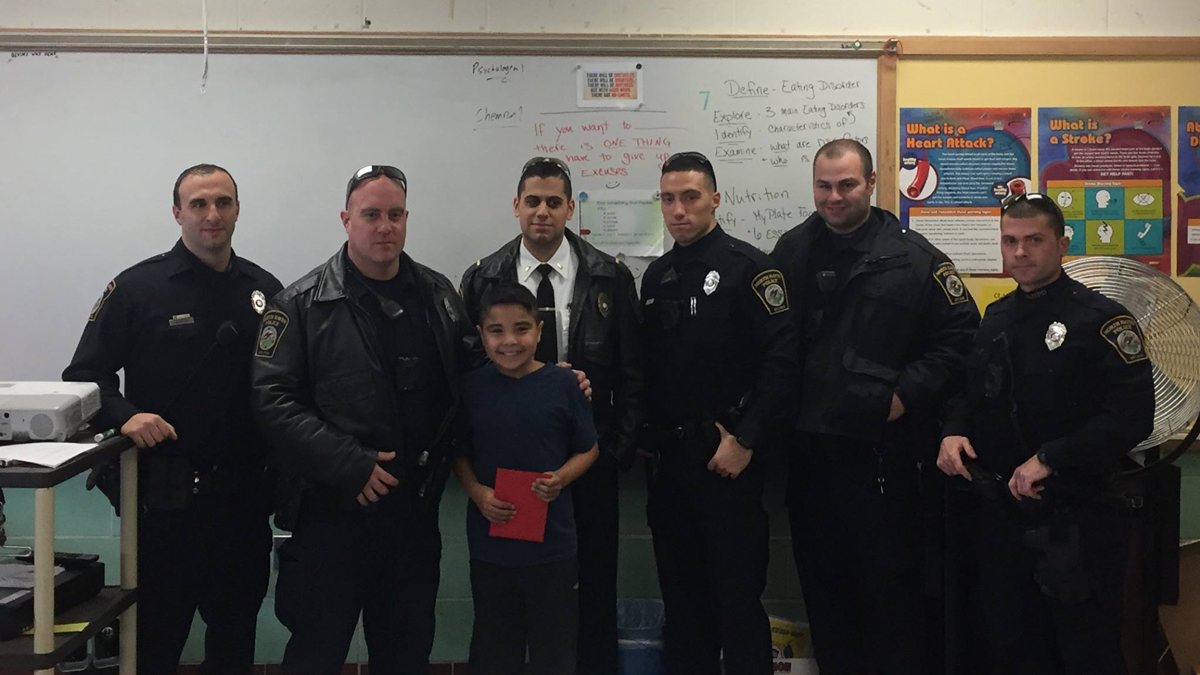 North Haven Boy Rushes to Rescue Woman Who Fell on Sidewalk