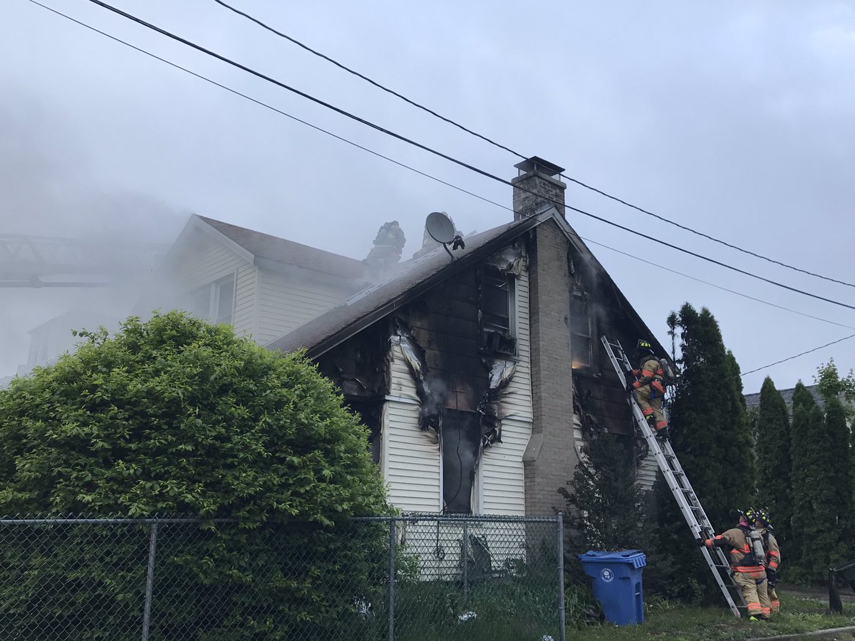 Firefighters Battle House Fire in Norwich