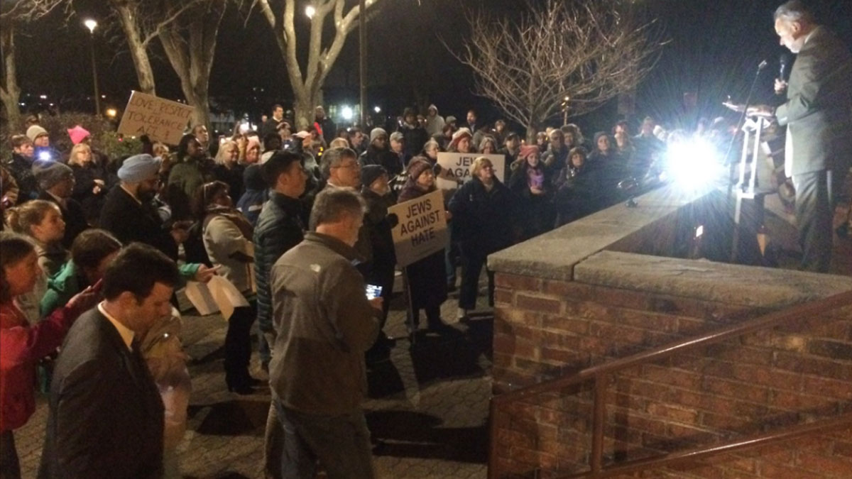 Hate Acts Prompt Vigil in South Windsor