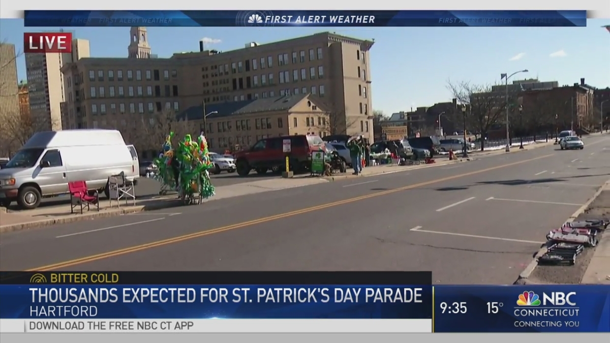 Spectators Brave Cold for Hartford St. Patrick's Day Parade