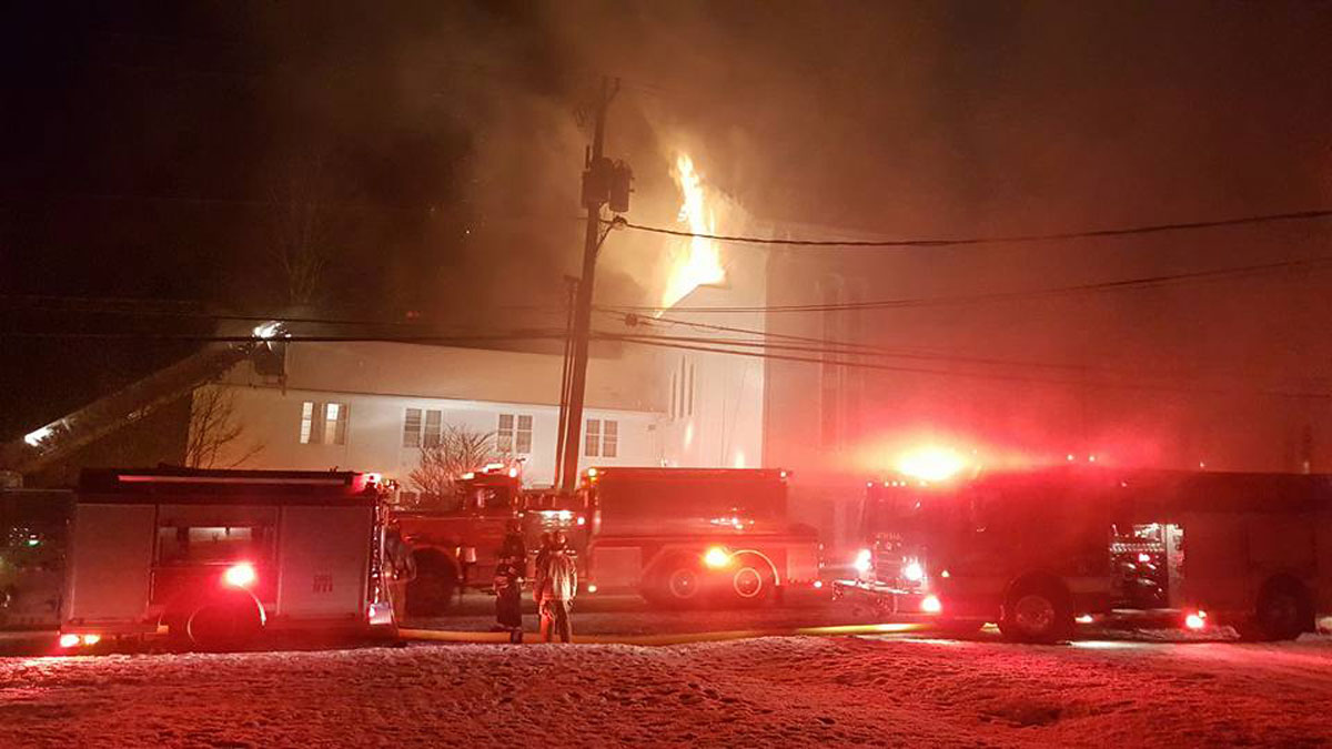 Historic Thompson Church Damaged by Fire