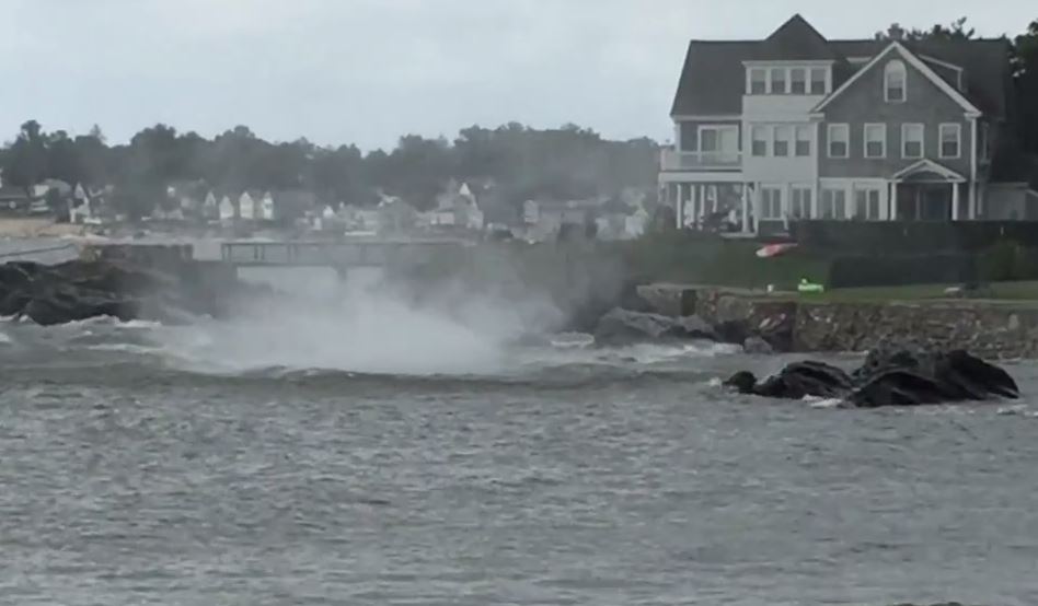 WATCH: Waterspout Comes Ashore in Milford