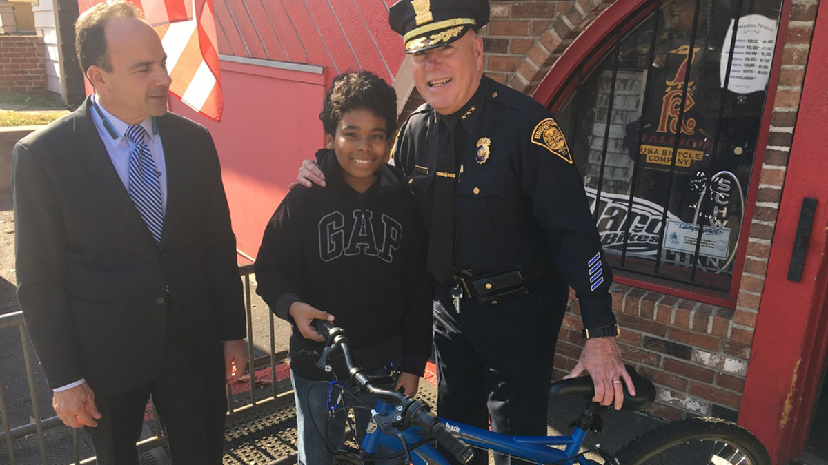 Bridgeport Police Buy Teen Robbery Victim New Bike