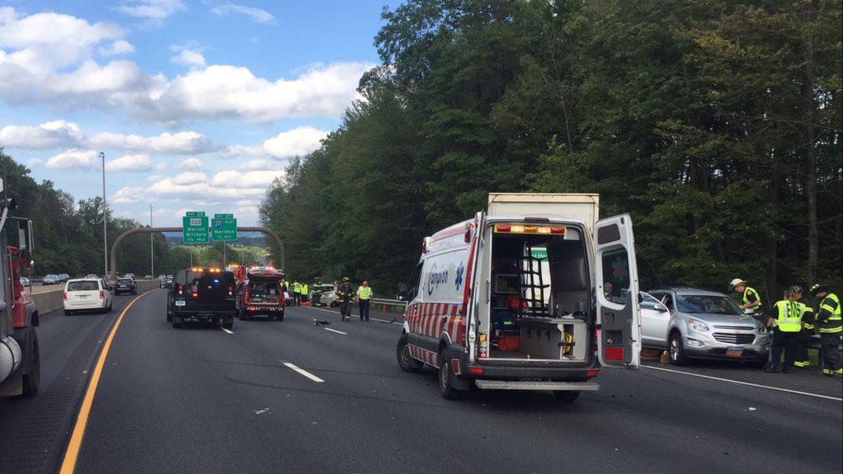 Accident Shuts Down I-84 East in Cheshire