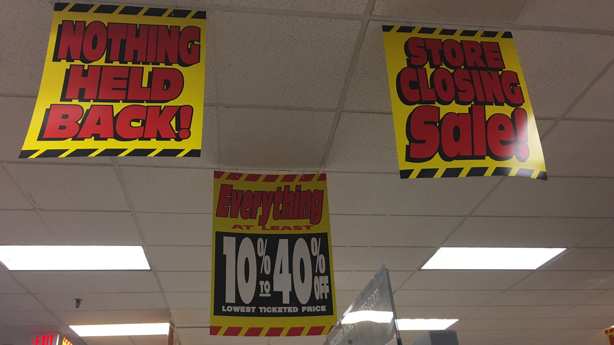 Sears, Kmart, Pier 1 Among Retailers Facing Store Closures