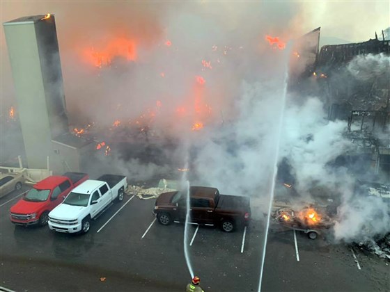 Firefighters are fighting a structure fire in South Padre Island.