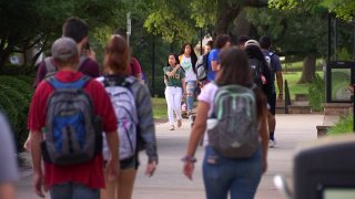 UNT college student students generic campus