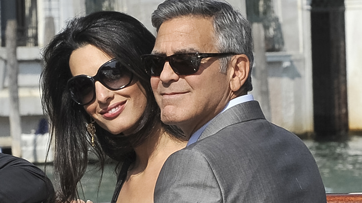 George Clooney Rocked a Sleek Steel Omega Seamaster on a Boat in Italy