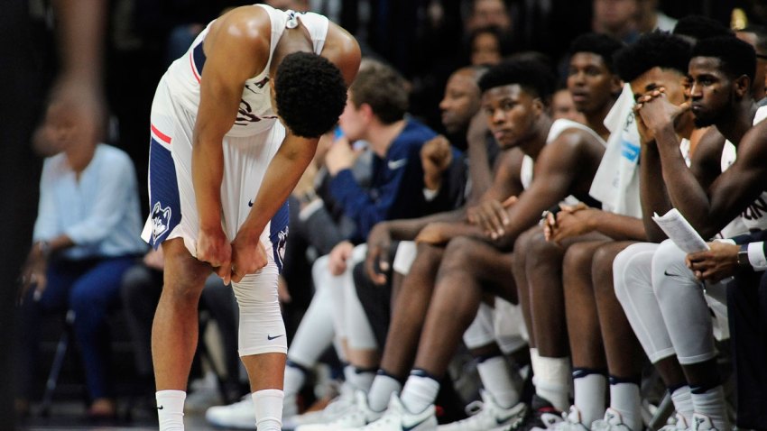 APTOPIX Wagner UConn Basketball