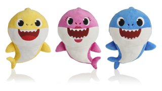 The Baby Shark family of singing plush toys