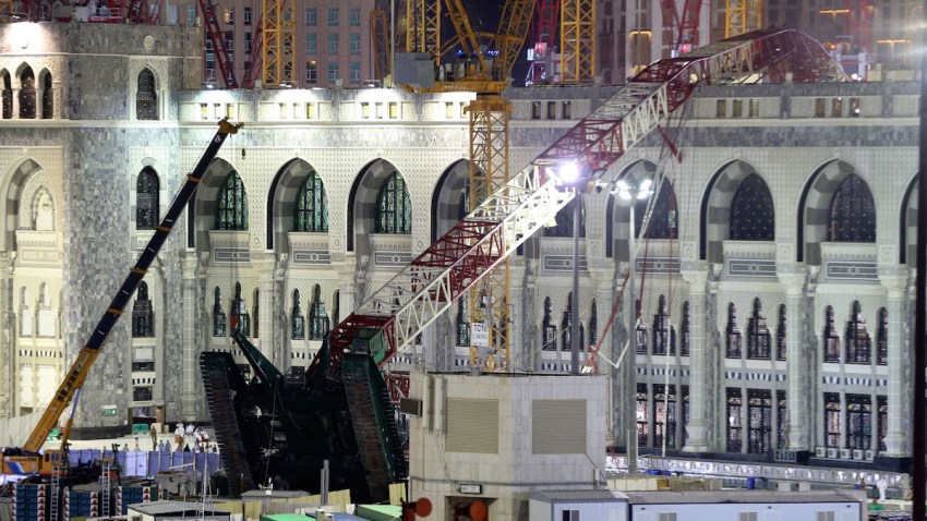 Mideast Saudi Crane Collapse
