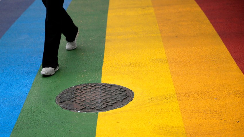 Rainbow Crosswalks Philadelphia