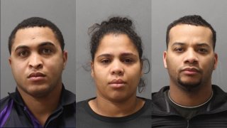 Mug shots of 3 people accused of impesonating FedEx employees