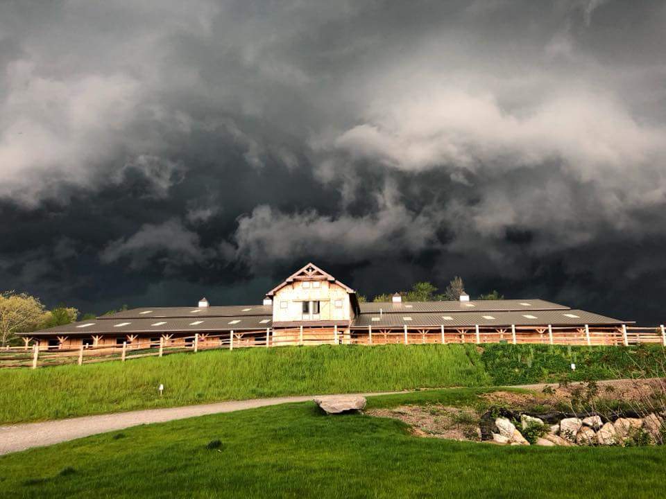 A look prior to the storm hitting in Harwinton