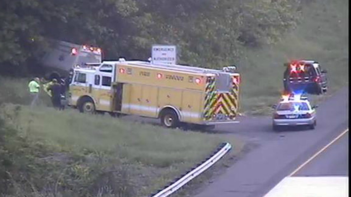 Ambulance Responding to Crash Goes Off Highway NBC Connecticut