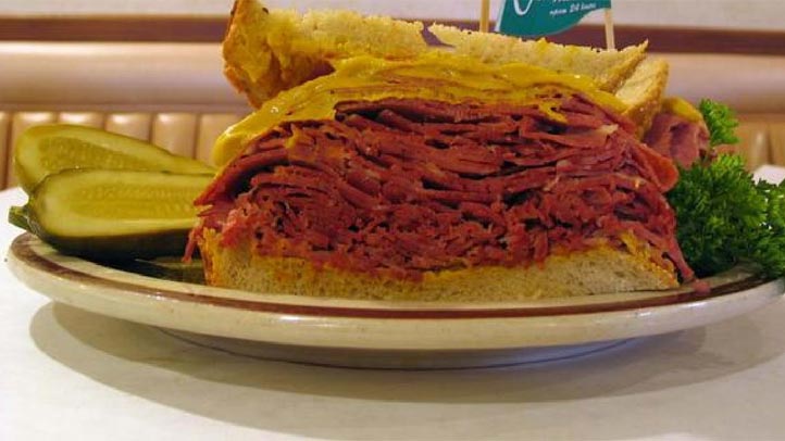 Canter's corned beef sandwich