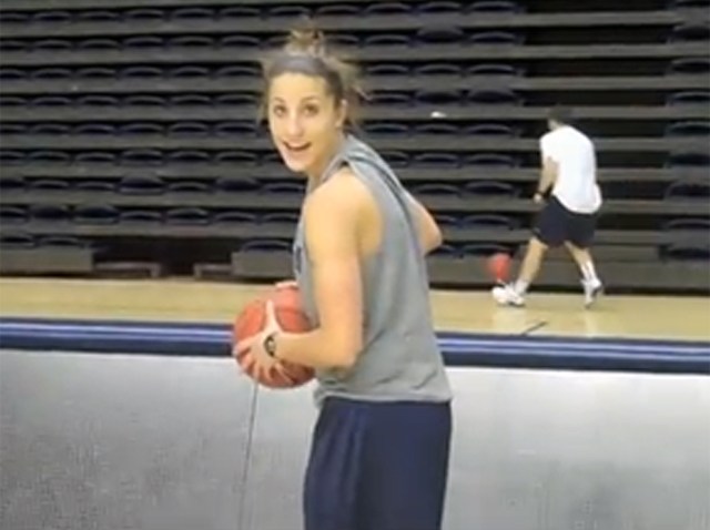 Caroline Doty trick shot