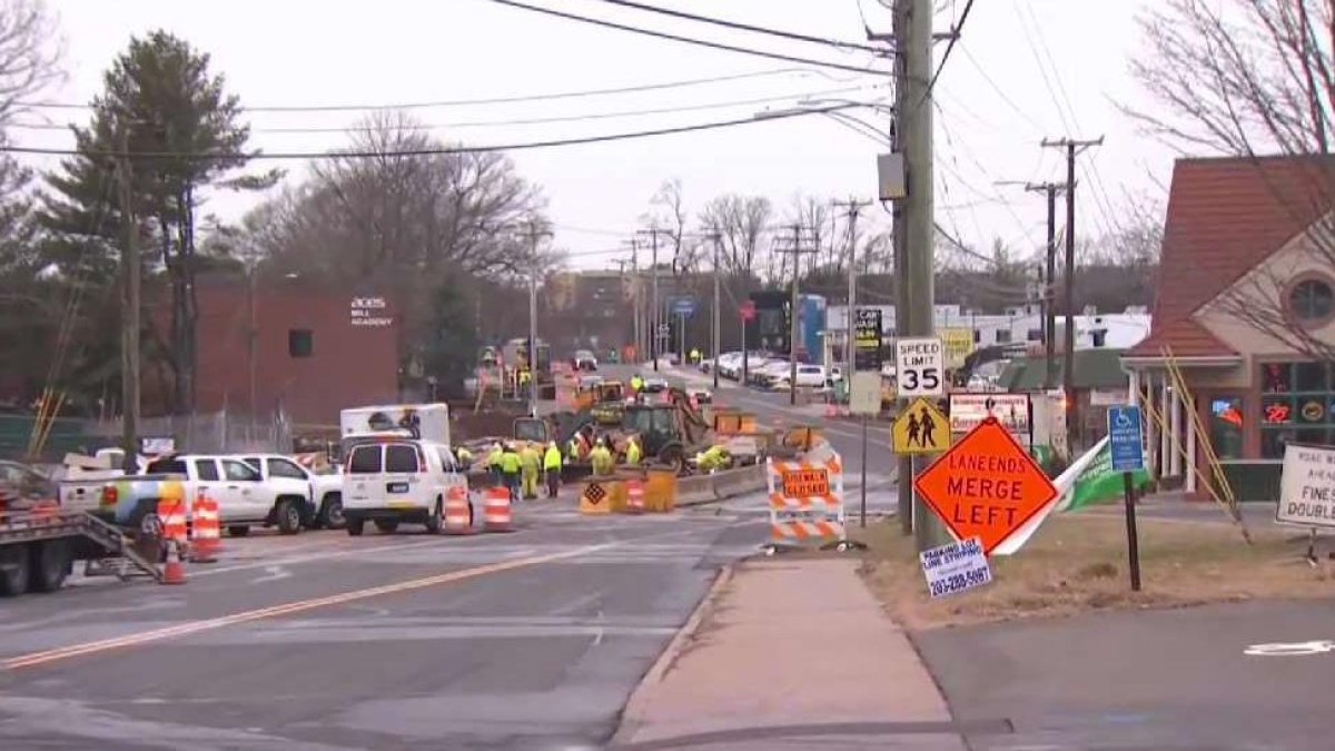 Crews Repair Gas Line on Skiff Street in Hamden NBC Connecticut