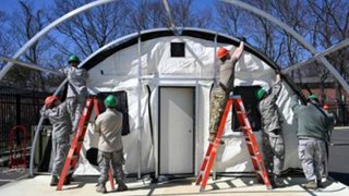 Connecticut National Guard sets up tents