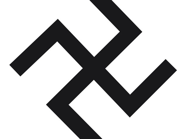 DC Black and White Swastika school vandalism