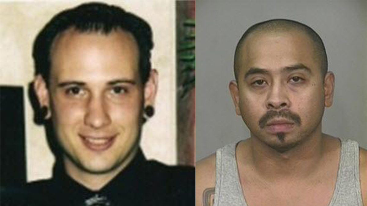 Daniel Alexander (l) was shot and killed on July 4, 2009, on South Vine Street in Escondido. Suspect Federico Ramos (r) is wanted in connection with the killing.