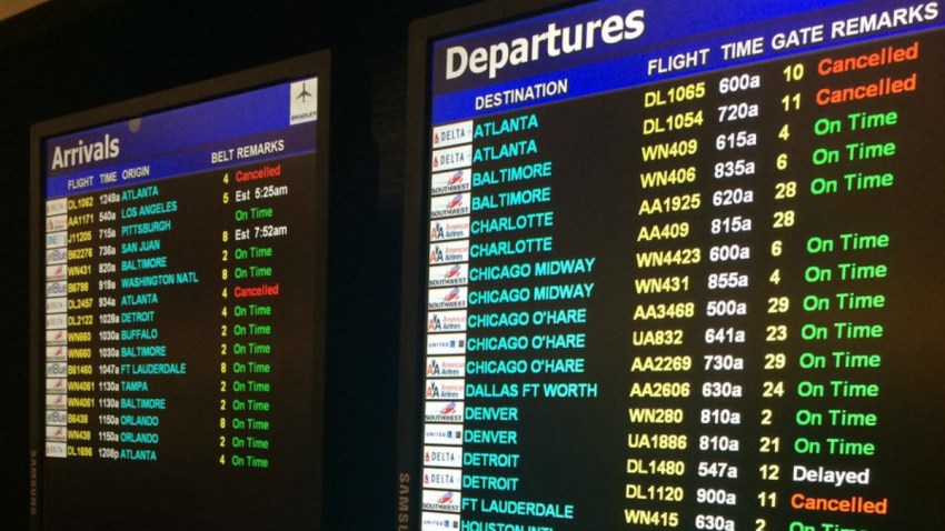 Delta cancellations at Bradley