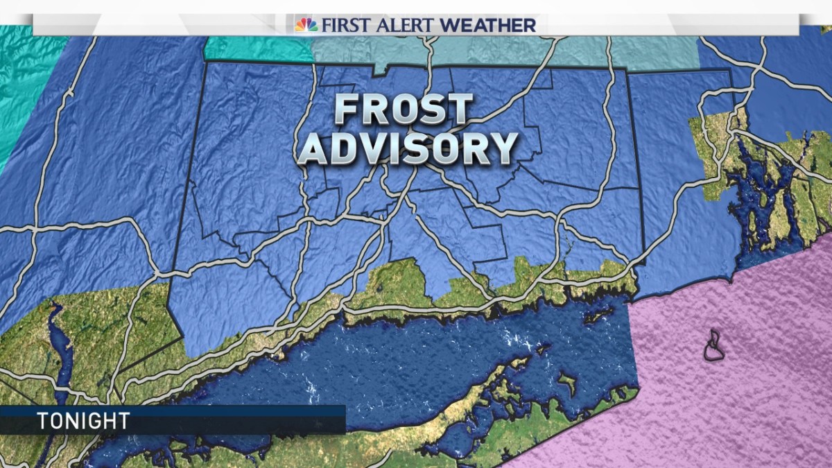 Frost Advisory Issued for Tonight, Tuesday Morning NBC Connecticut
